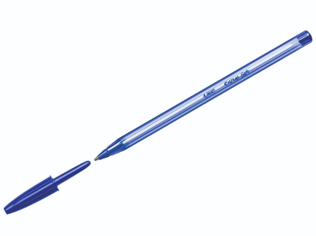 Ручка шар Bic Cristal Soft 1,2мм синяя фото 1