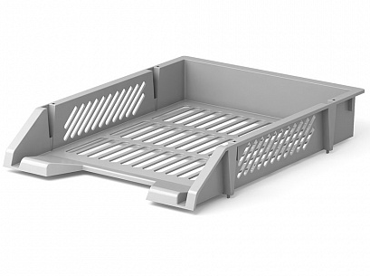 Лоток горизонтальный ЕК Classic пластик серый фото 1