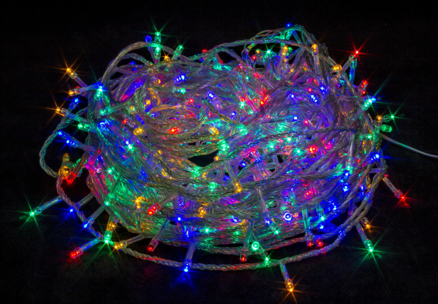 Гирлянда В 400 led шнурок мульти пр.пров 26м IP20 фото 1