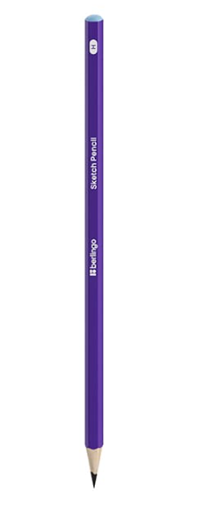 Карандаш ч/гр Berlingo Sketch Pencil Н шестигранный, заточен. фото 1