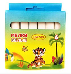 Мел Лимпопо белый 6шт квадратный фото 1