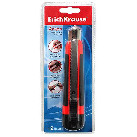 Нож канцелярский ЕК 18мм Arrow Auto-lock фото 1