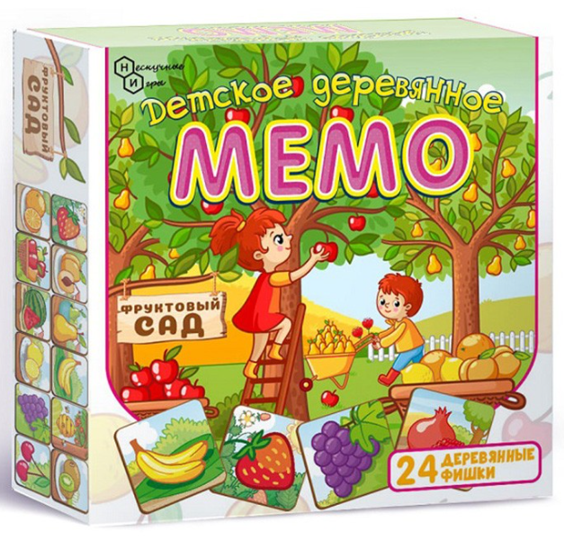 Деревянная Игра Мемо Фруктовый сад 24 дет. 8503 фото 1