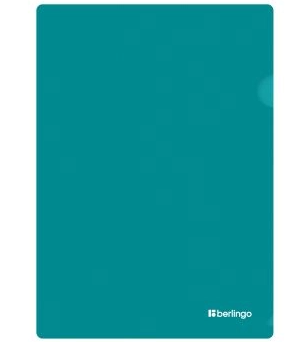 Папка-уголок Berlingo А4 Soft Touch 200мкм, софт-тач, бирюзовая фото 1