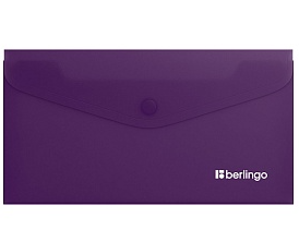 Папка-конверт С6 Berlingo Soft Touch 200мкм софт-тач фиолетовая фото 1