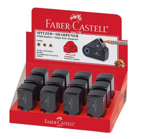 Точилка Faber Castell Sleeve мини-простая черная фото 2