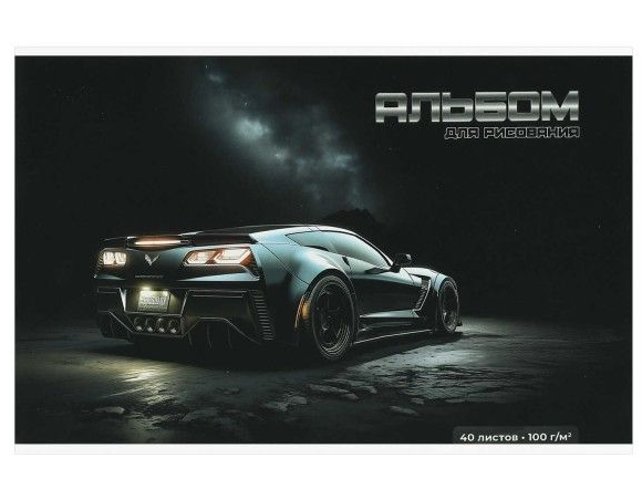 Альбом 40л д/рис Феникс СИТИ-ДРАЙВ 73133 блок - белый офсет 100 г/м² фото 1