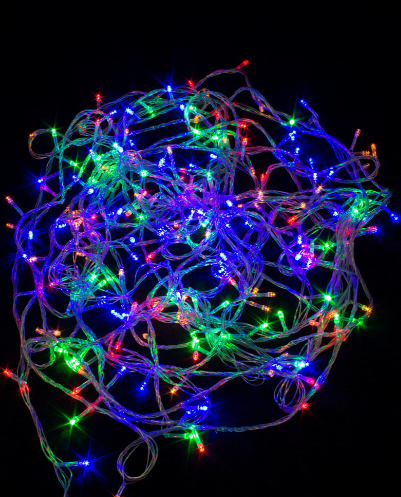 Гирлянда В 200 led шнурок мульти пр.провод 20м IP20 фото 1