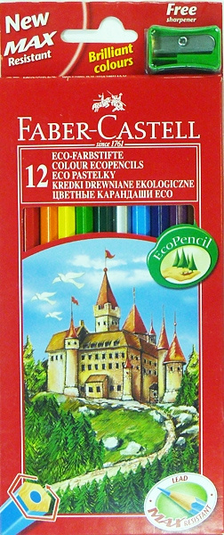 Карандаши Faber Castell 12цв ECO Замок+точилка фото 1