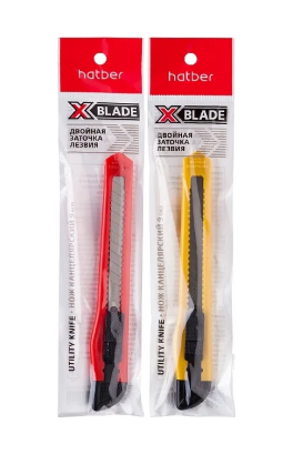 Нож канцелярский Хатбер 9мм X-Blade фото 1