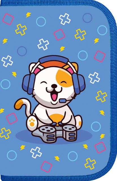 Пенал Lamark 1отд 140*210*40мм SMART Content Little Gamers печать по ткани фото 1