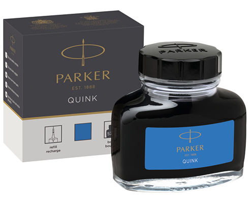 Чернила Parker Bottle Quink Washable Blue 57мл синие фото 1