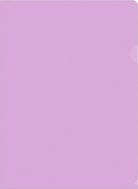 Папка-уголок Бюрократ Pastel 0,18мм фиолетовый фото 1