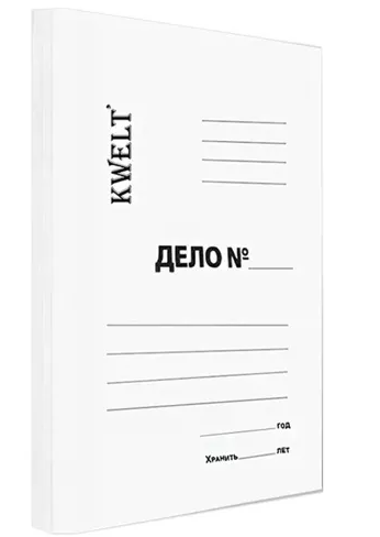 Папка Дело 320г/м2 мелованная белая KWELT А4  фото 1