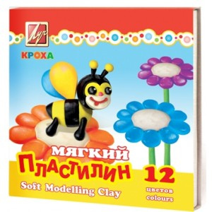 Пластилин Луч Кроха мягкий 12цв фото 1