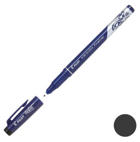 Линер Пиши-стирай Pilot Erasable Frixion Fineliner черный 0,45мм фото 1