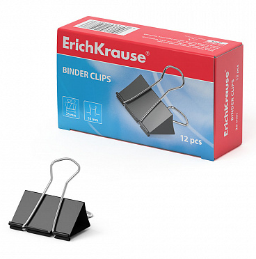 Зажим ERICH KRAUSE 25мм черный фото 1