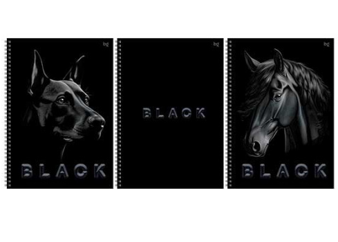 Тетрадь 80л спираль А4 Just black BG soft-touch ламинация, выб. Лак фото 1