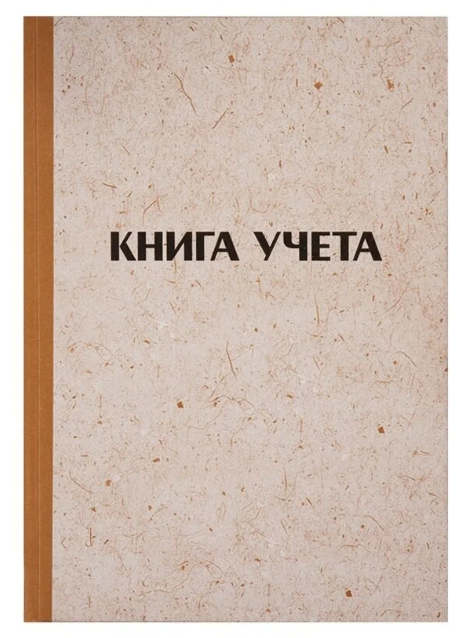 Книга учета 192л А4 Спейс клетка газетка тв.обл крафт фото 1