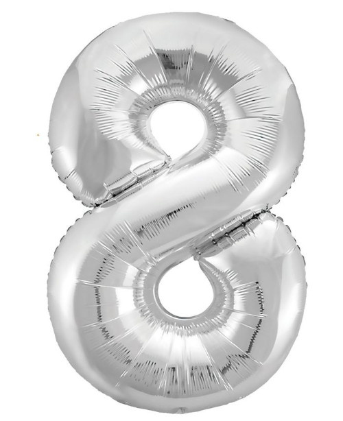 Шар фольга цифра 40" Синий 2 Slim фото 1
