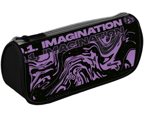 Пенал-косметичка Пчелка К-71 1отд 220*95*45мм Imagination на молнии печать на ткани фото 1