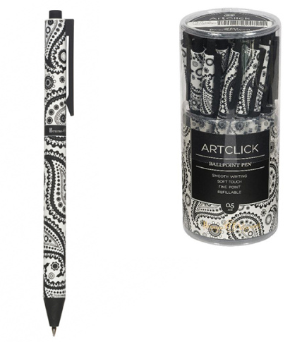Ручка шар Bruno Visconti ArtClick. Cashmere pattern синяя 0,5мм автомат 20-0281/25 фото 1