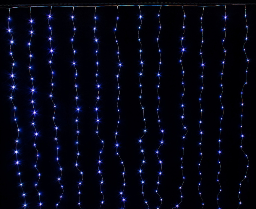 Гирлянда В 240 led занавес белый Роса 2*2м IP20 67 фото 1