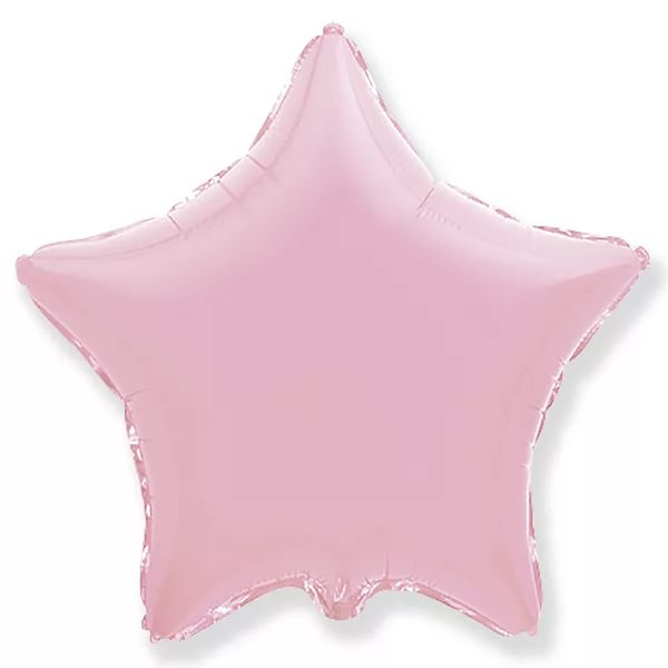 Шар фольга звезда 18" Пастель Pink нежно-розовый фото 1