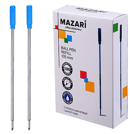 Стержень шар Mazari 105мм 0,7мм металл синий М-7949-70 фото 1