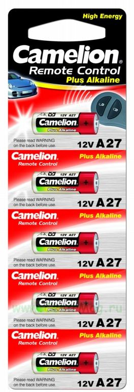 Батарейка Camelion LR27А BL-5 фото 1