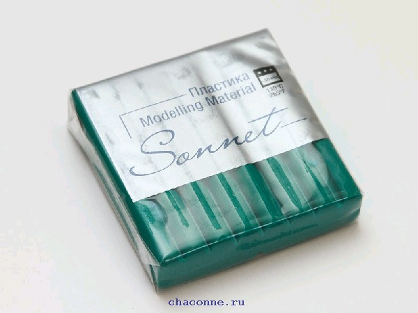 Пластика Sonnet брус 56г изумрудный фото 1