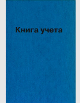 Книга учета 192л А4 deVente бумвинил синяя, клетка, офсет, тиснение фольгой, сшивка фото 1